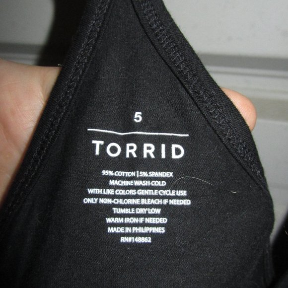 5X Plus Size Torrid Black Foxy Scoop Neck Racerback Cami top NEW womens - Picture 5 of 5
